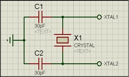  Single chip microcomputer oscillating circuit 